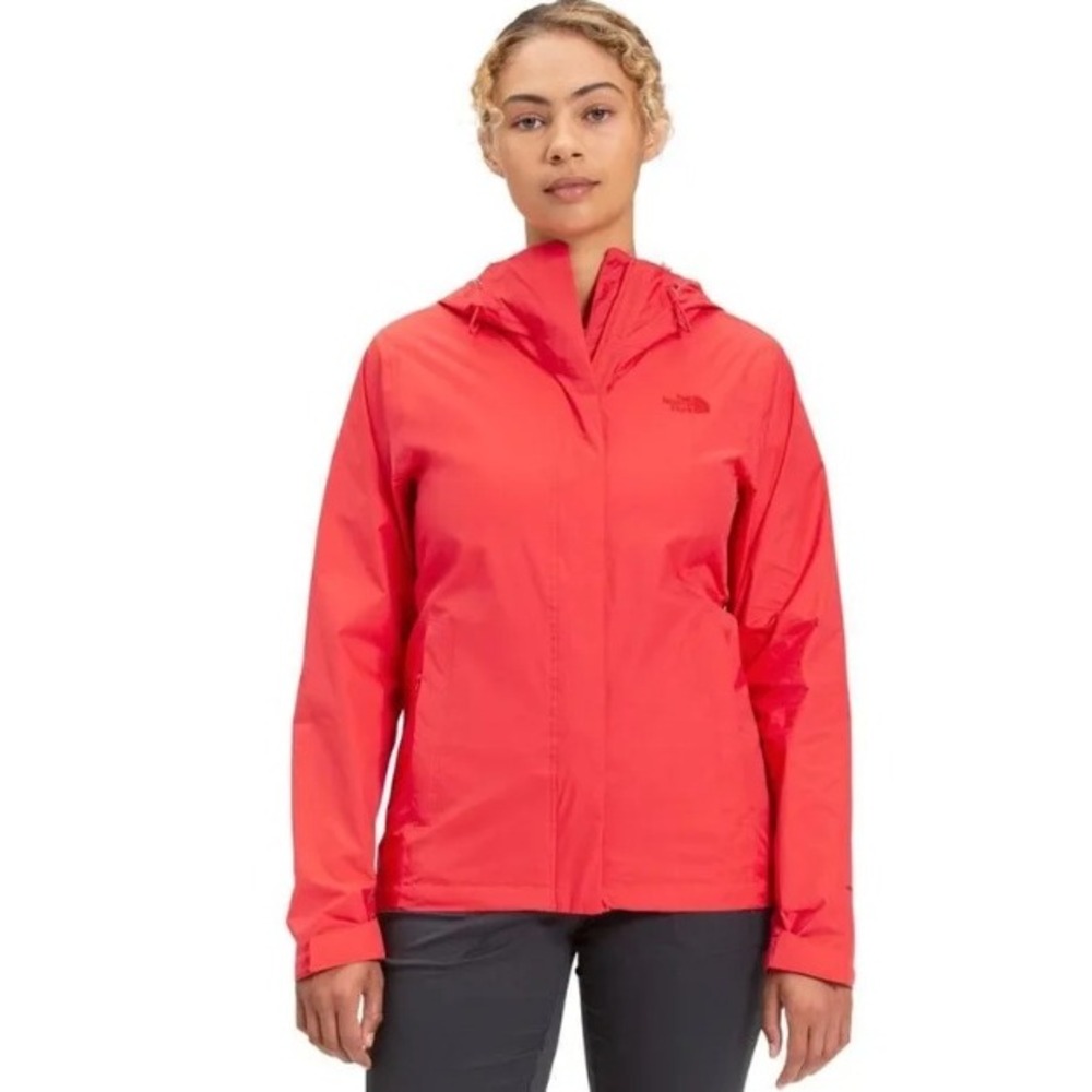 The North Face Resolve 2 Waterproof Rain Jacket Pink Red Womens XS HyVent Hooded